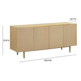 Echo 70" Washed Natural Ash Sideboard