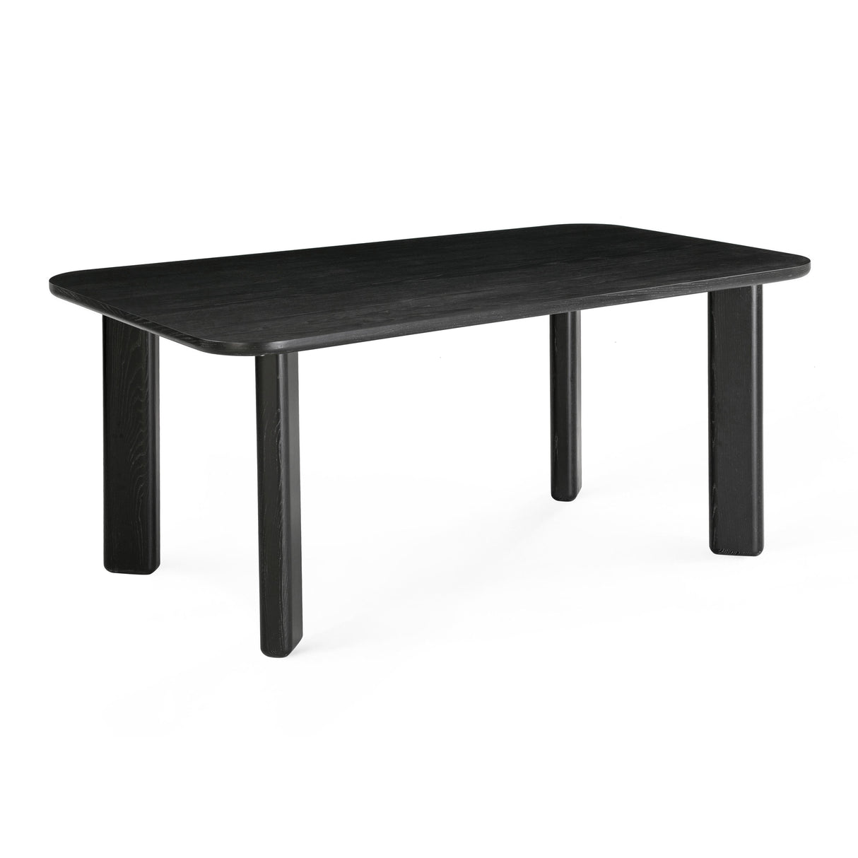 Jodie  68" Black Oak Rectangular Dining Table