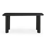 Jodie  68" Black Oak Rectangular Dining Table