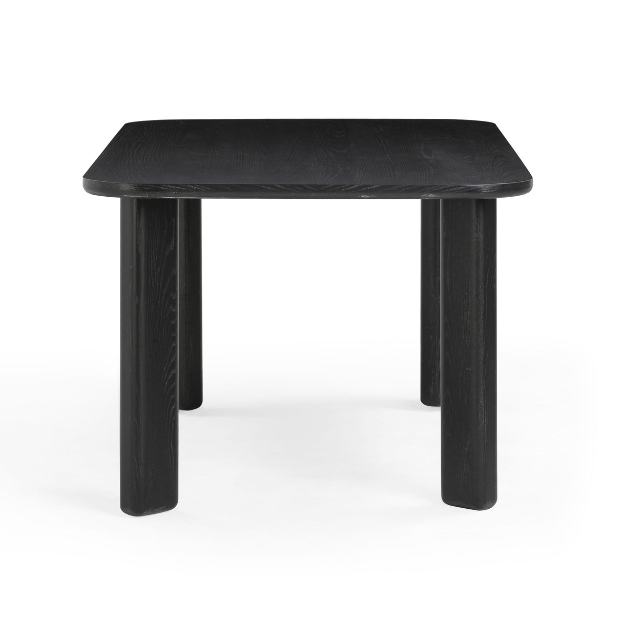 Jodie  68" Black Oak Rectangular Dining Table
