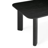 Jodie  68" Black Oak Rectangular Dining Table