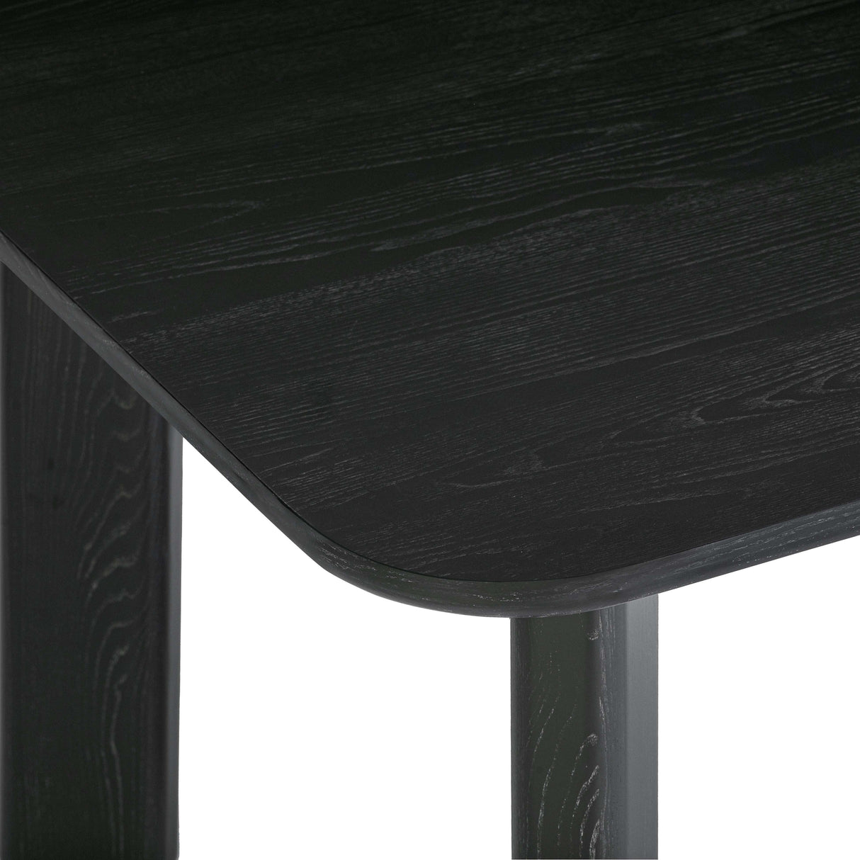 Jodie  68" Black Oak Rectangular Dining Table