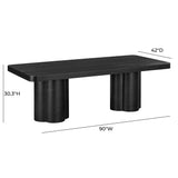Bambi 90" Ash Rectangular Dining Table