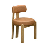 Odessa Taupe Vegan Leather Dining Chair