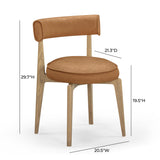 Nikita Performance Vegan Leather Dining Chair - View 13