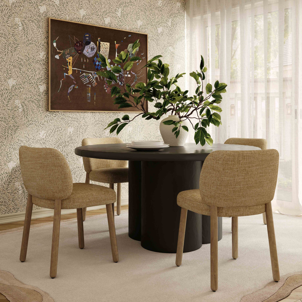 Foxy Performance Fabric Dining Chair - View 16