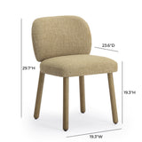 Foxy Textured Performance Fabric Dining Chair