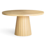 Meri Natural Round Dining Table (41"-56")