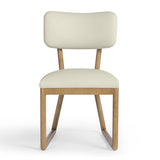 Bobbie Cream Vegan Leather Dining Chair