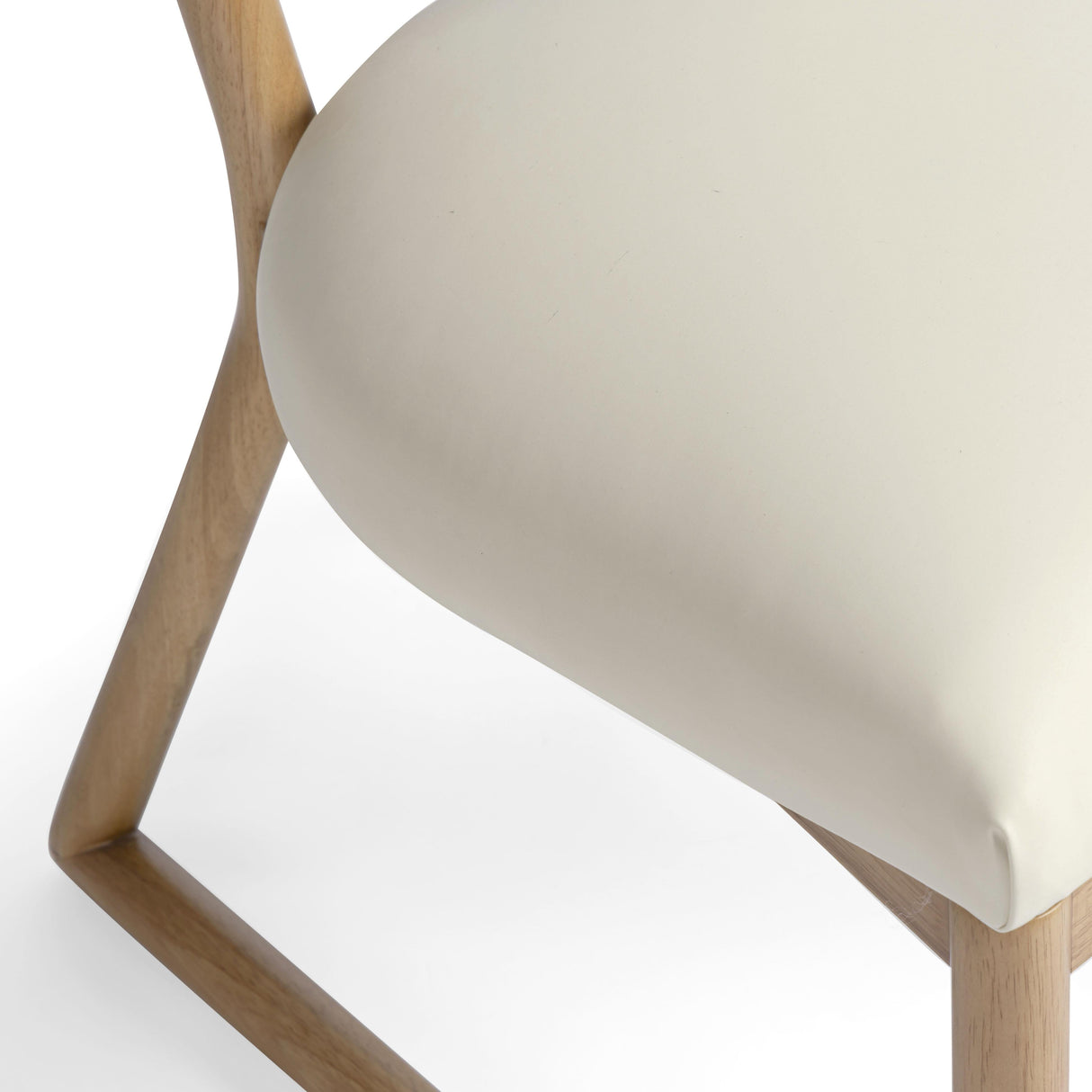 Bobbie Cream Vegan Leather Dining Chair