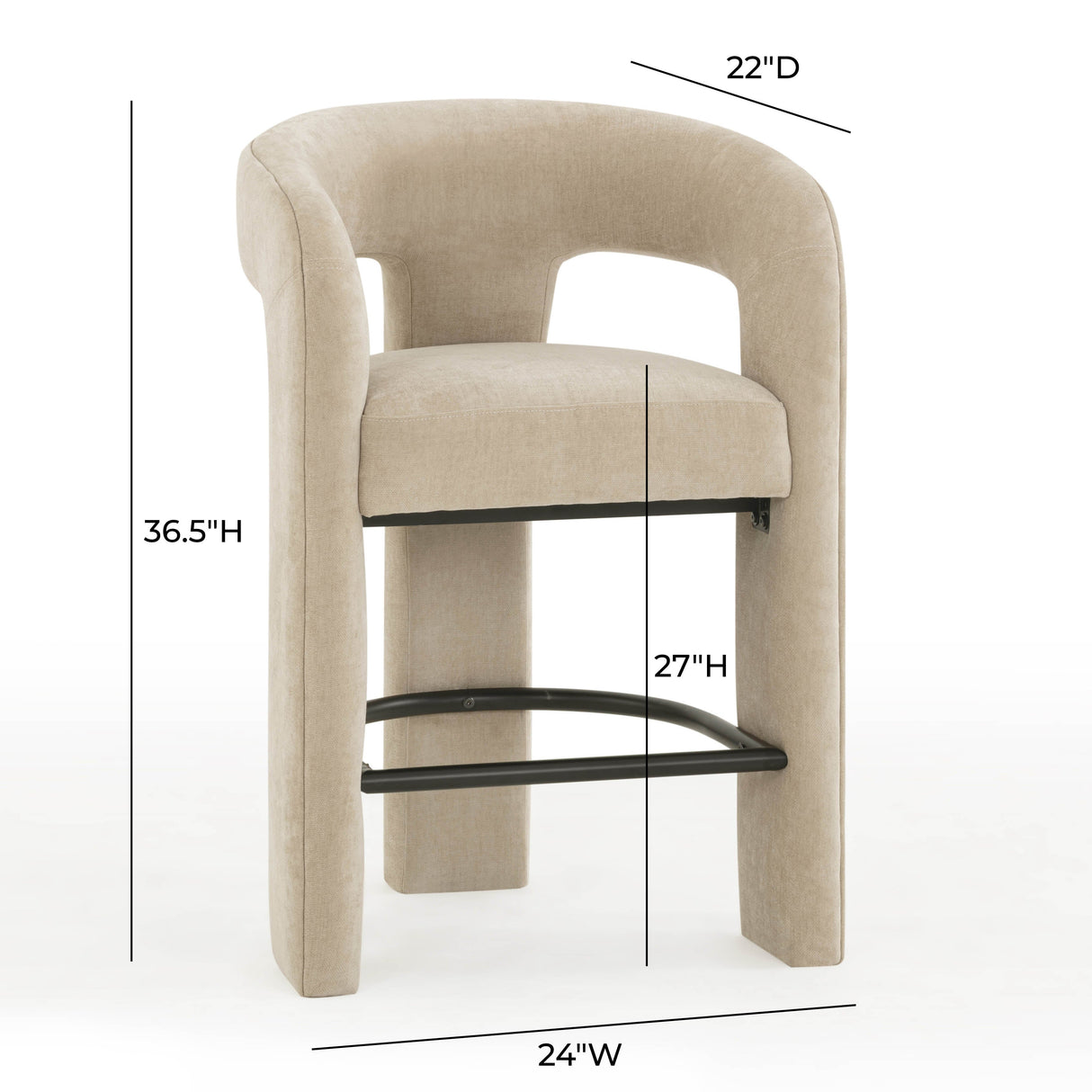 Malone Performance Chenille Stool