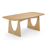 Cybill Natural Ash Rectangular Dining Table (79"-94")