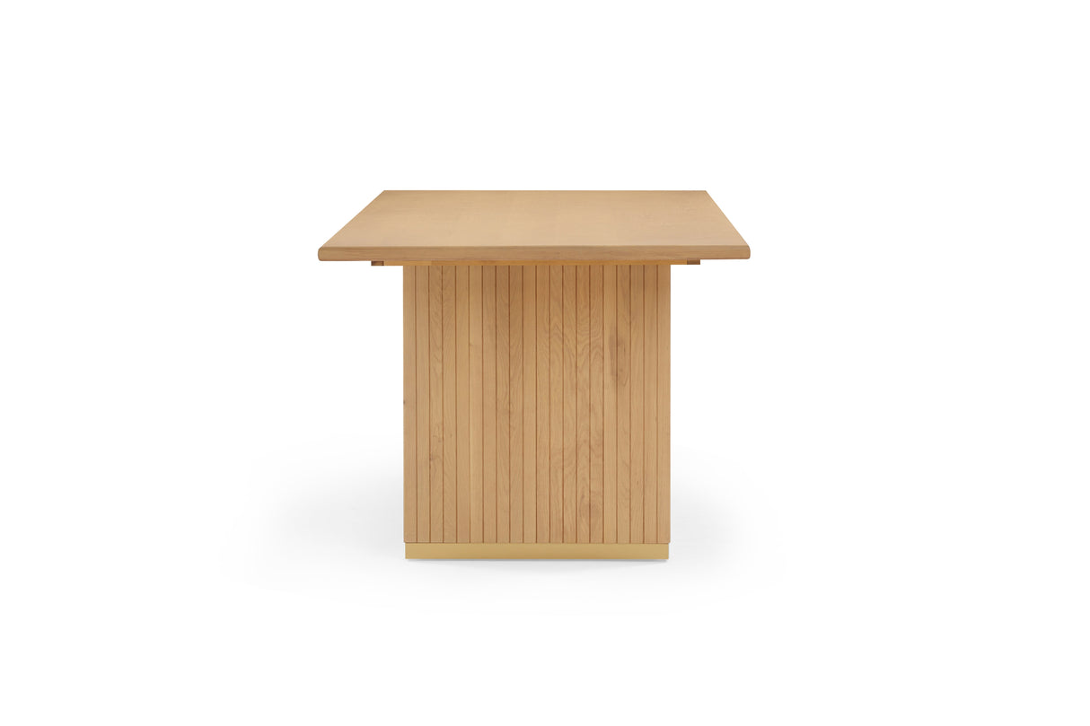 Chelsea 79" Natural Oak Wood Rectangular Dining Table