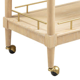 Slosh 37" Natural Ash Bar Cart - View 6