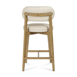 Carnation Cream Performance Vegan Leather Counter Stool