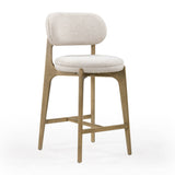 Carnation Performance Fabric Counter Stool