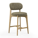 Carnation Performance Fabric Counter Stool