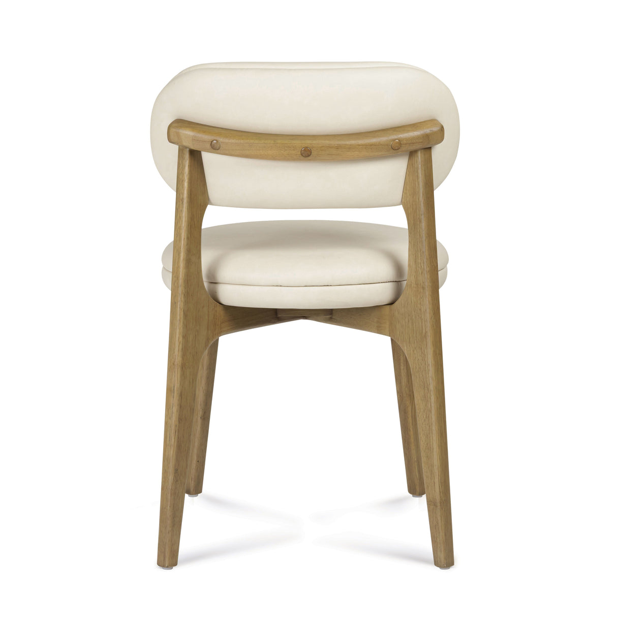 Carnation Cream Performance Vegan Leather Dining Chair