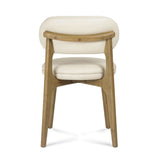 Carnation Cream Performance Vegan Leather Dining Chair