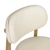Carnation Cream Performance Vegan Leather Dining Chair