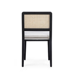 Tassina Cream Upcycled Performance Linen Dining Chair - View 5