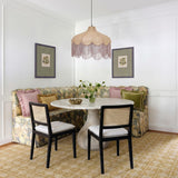 Tassina Cream Upcycled Performance Linen Dining Chair - View 2