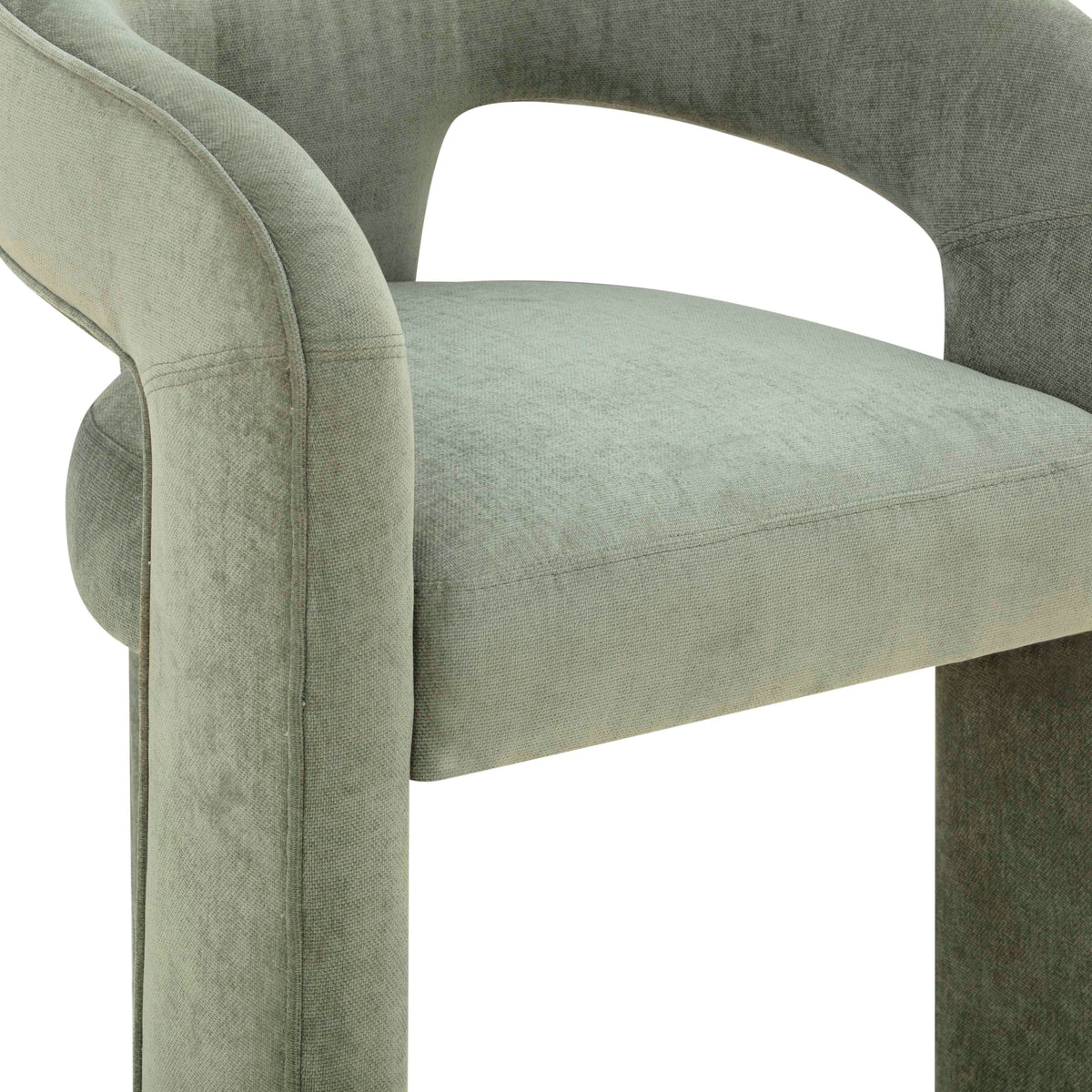 Malone Performance Chenille Dining Chair - View 18