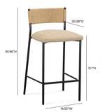 Celine Boucle Bar And Counter Stool - View 45