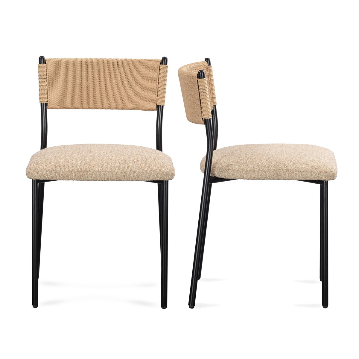Celine Performance Boucle Dining Chair - Set of 2 - View 9