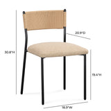 Celine Performance Boucle Dining Chair - Set of 2 - View 16