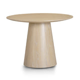 Sahara Round Oak Dining Table (41"-60") - View 1