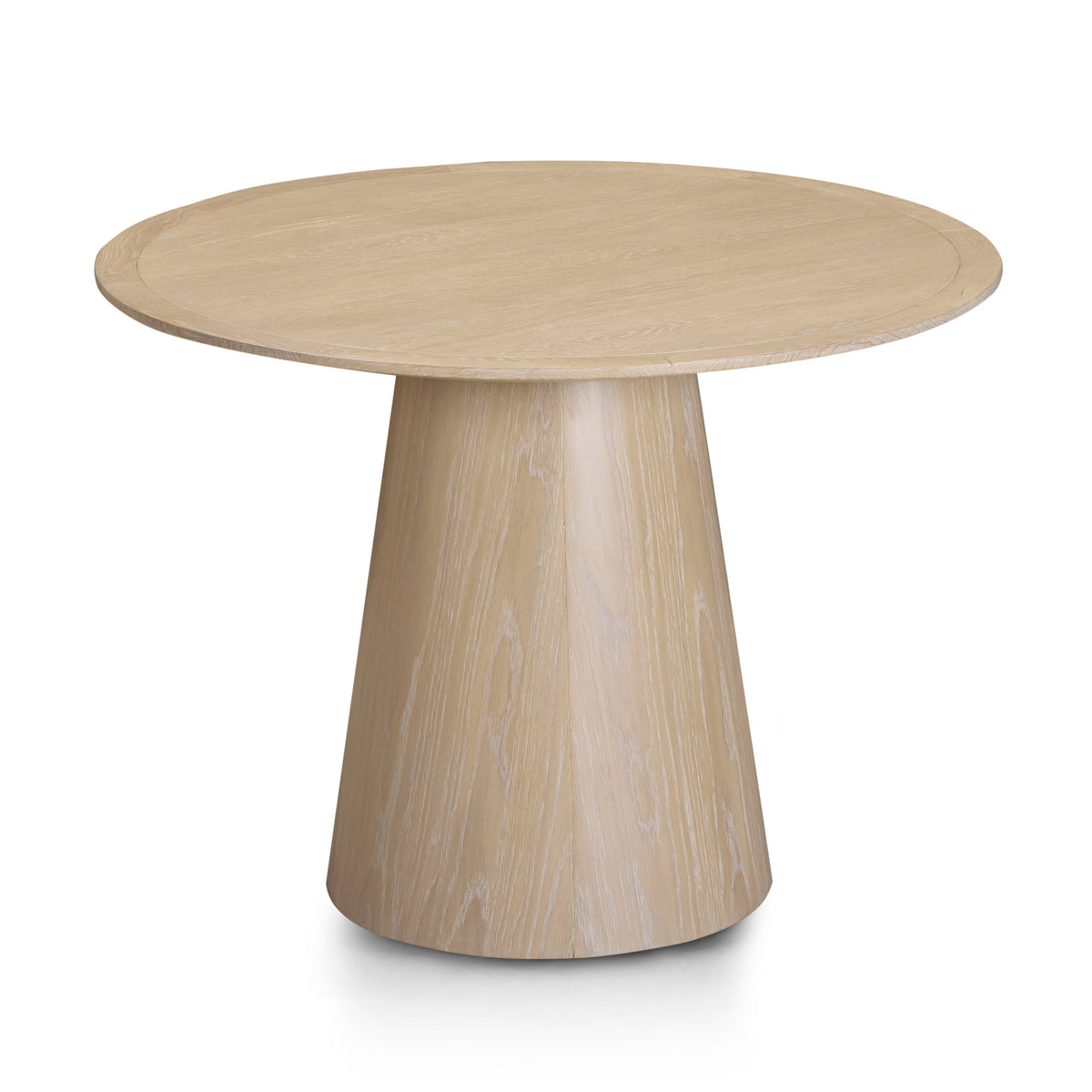 Sahara Round Oak Dining Table (41"-60") - View 3