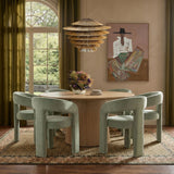 Sahara Round Oak Dining Table (41"-60") - View 25