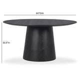 Sahara Round Oak Dining Table (41"-60") - View 22