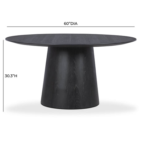 Sahara Round Oak Dining Table (41"-60") - View 22