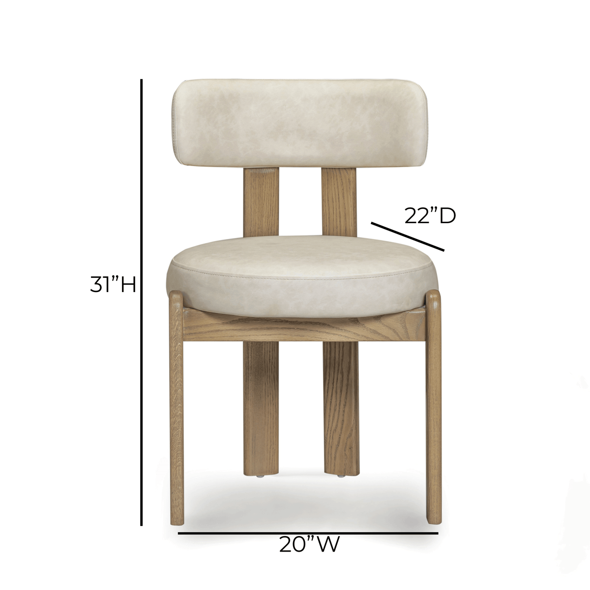 Odessa Performance Vegan Leather Dining Chair - View 20