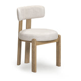 Odessa Cream Performance Fabric Dining Chair - View 1
