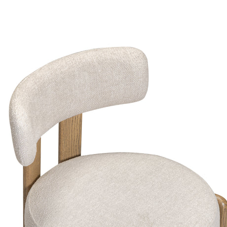 Odessa Cream Performance Fabric Dining Chair - View 4