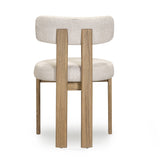 Odessa Cream Performance Fabric Dining Chair - View 5