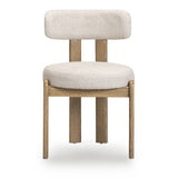 Odessa Cream Performance Fabric Dining Chair - View 3