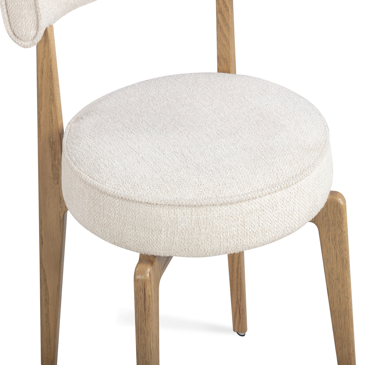 Nikita Cream Performance Fabric Dining Chair - View 4