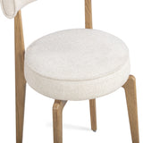 Nikita Cream Performance Fabric Dining Chair - View 4
