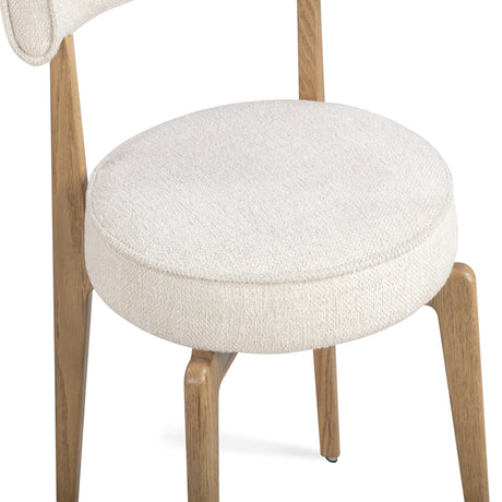 Nikita Cream Performance Fabric Dining Chair - View 4