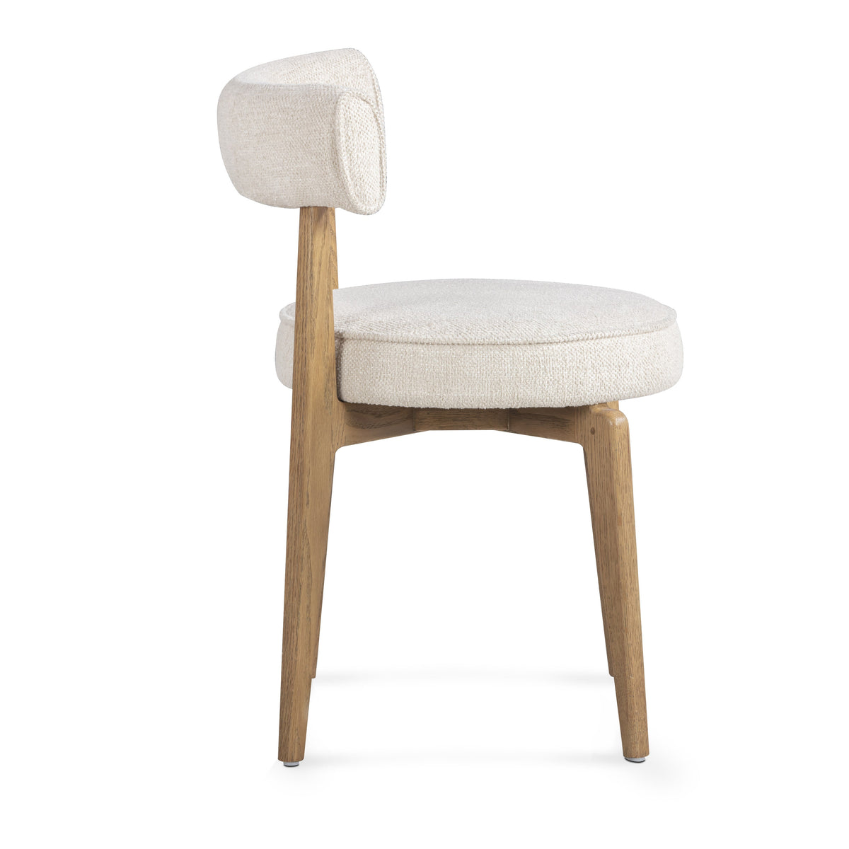 Nikita Cream Performance Fabric Dining Chair - View 5