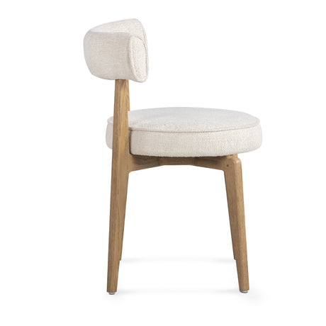 Nikita Cream Performance Fabric Dining Chair - View 5