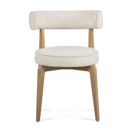 Nikita Cream Performance Fabric Dining Chair - View 3