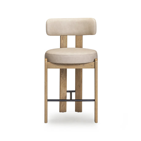 Odessa Performance Vegan Leather Counter Stool - View 3