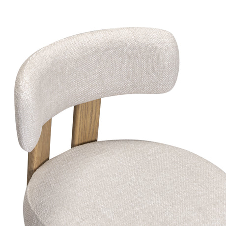 Odessa Cream Performance Fabric Counter Stool - View 4