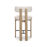 Odessa Cream Performance Fabric Counter Stool - View 6