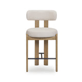 Odessa Cream Performance Fabric Counter Stool - View 3